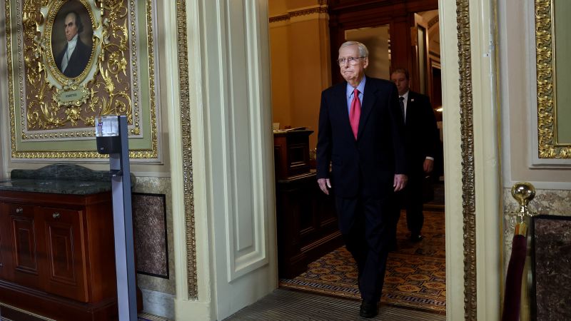 Mitch McConnell said he plans to stay as leader as he addressed his health in closed-door meeting